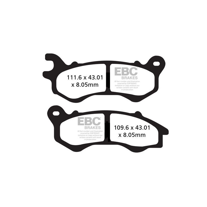 BRAKE PAD SFA ORG SCOOTER
