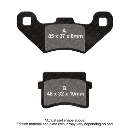 BRAKE PAD CARBON SCOOTER