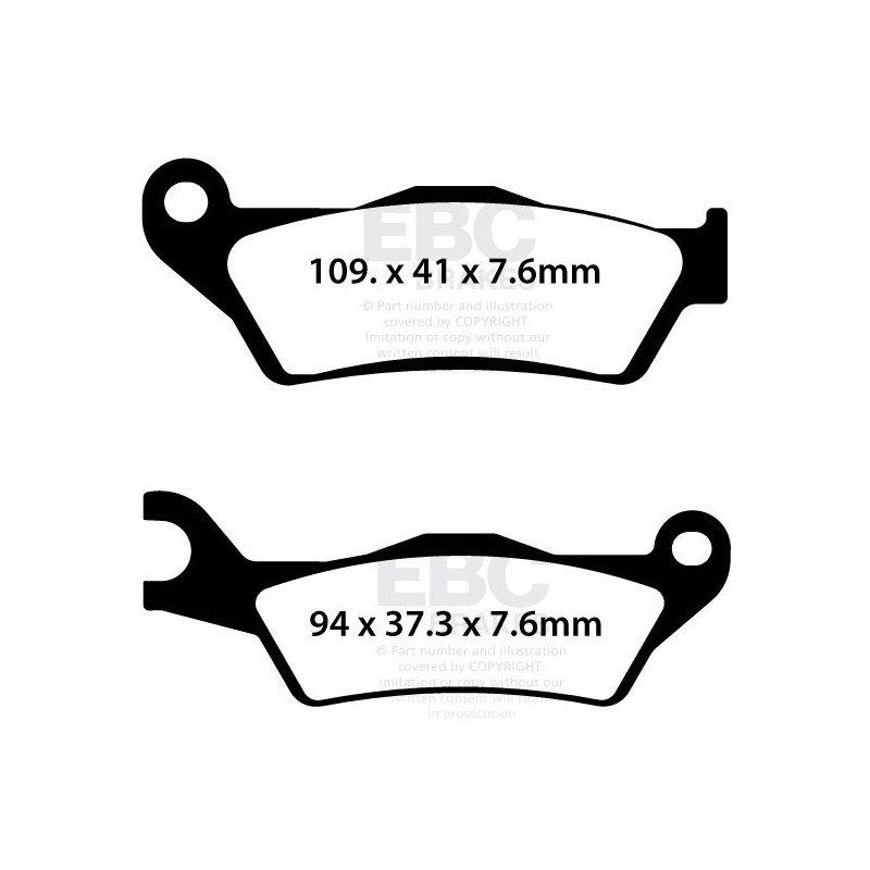 BRAKE PAD SFA ORG SCOOTER