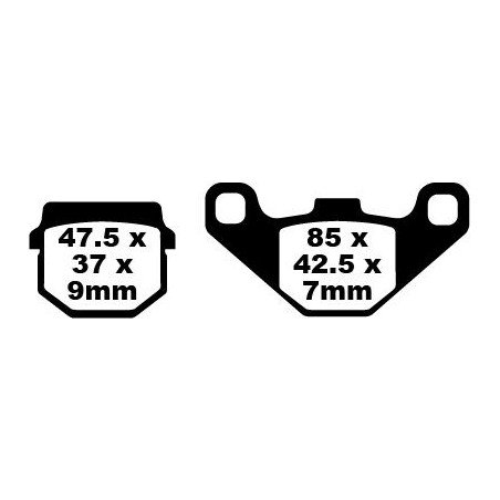 BRAKE PAD SFA ORG SCOOTER