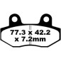BRAKE PAD SFA ORG SCOOTER