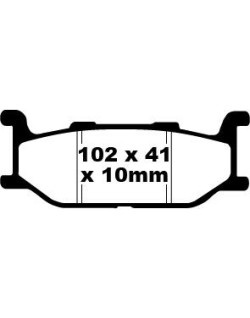 BRAKE PAD SFA ORG SCOOTER