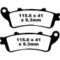 BRAKE PAD SFA ORG SCOOTER