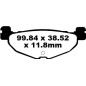 BRAKE PAD SFA ORG SCOOTER