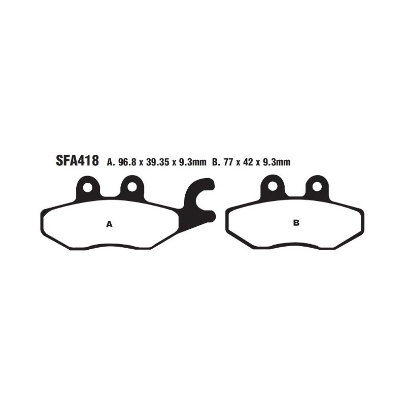 BRAKE PAD SFA ORG SCOOTER