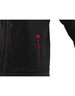 ZIP HOODIE BLACK MEN 3XL