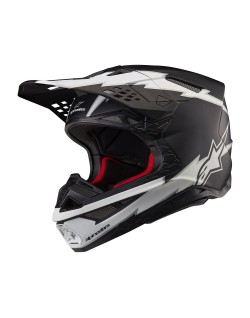 HELMET SM10 AMP BLK/WT L