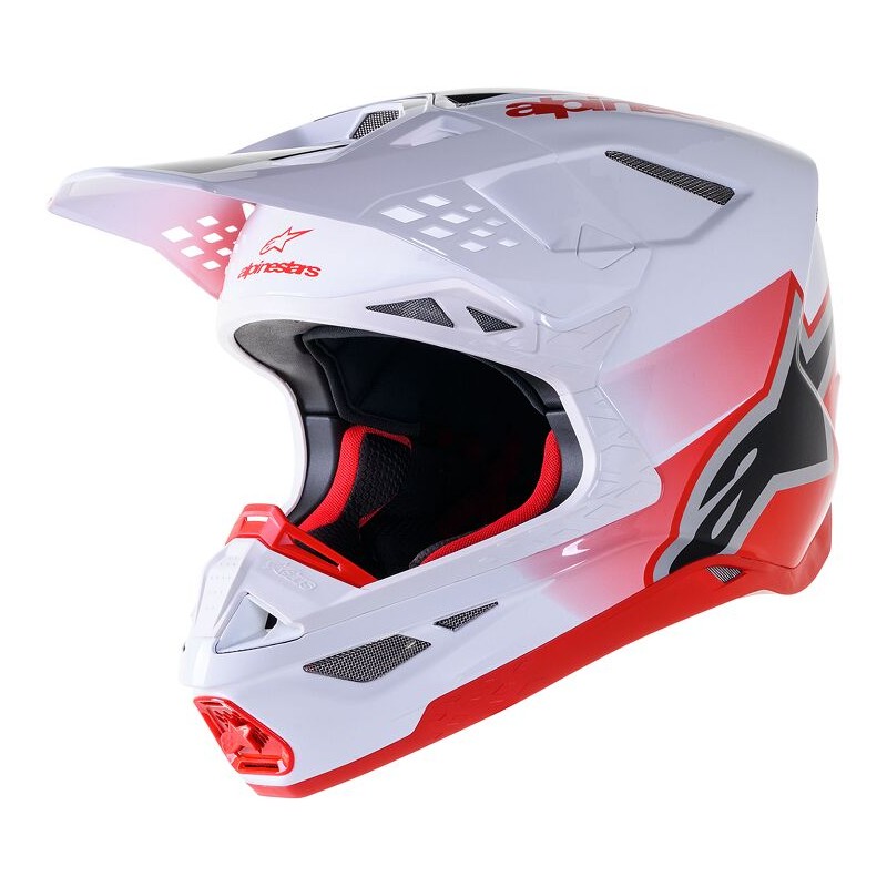 HELMET SM10 UNIT RD/WT M