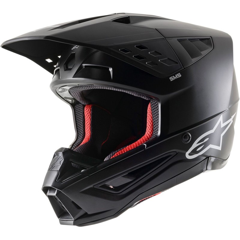 HELMET SM5 SOLID BLACK 2X