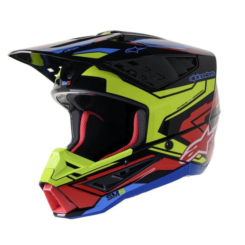 HELMET SM5 ACT2 BK/Y/R L