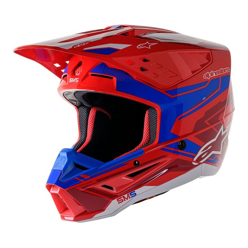 HELMET SM5 ACT2 RED/BL M