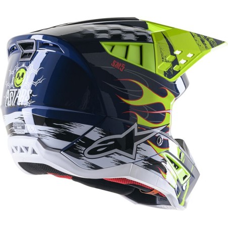 HELMET SM5 RASH NV/YL S