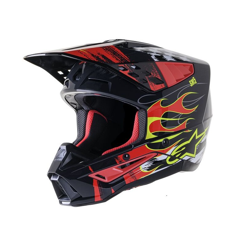 HELMET SM5 RASH RED/G M