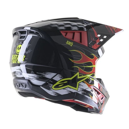 HELMET SM5 RASH RED/G 2X