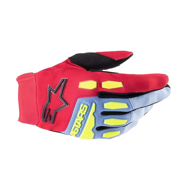 GLOVE F-BORE BLUE/RED/BK L