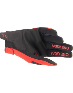 GLOVE YTH RADAR RED/SL L