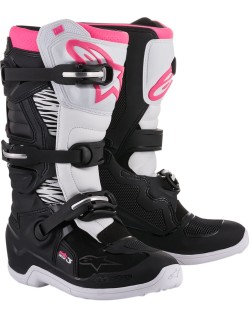 BOOT 4W TECH3 BK/WT/PK 7