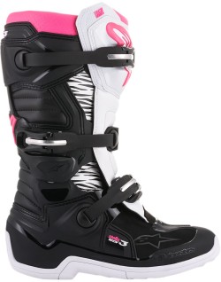 BOOT 4W TECH3 BK/WT/PK 8