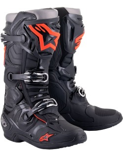 BOOT TECH 10 BLACK/RED FL 7