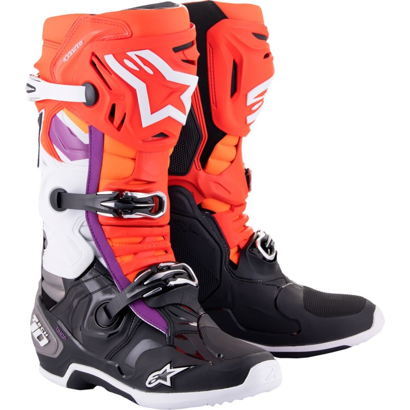 BOOT TECH 10 BK/RD/OR/WT 13
