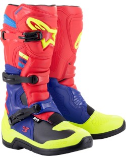 BOOT TECH3 RD/BL/ YL FL 7