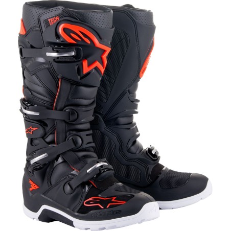 BOOT T7 ENDURO BLK/RED 12