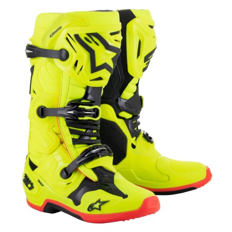 BOOT TECH 10 YLW/BK/RD 8