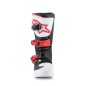 BOOT TECH3S YTH WT/BK/R 4
