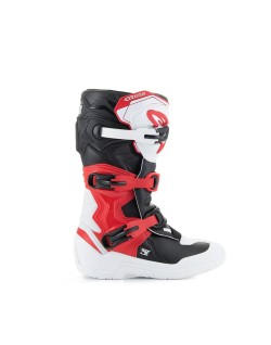 BOOT TECH3S YTH WT/BK/R 6