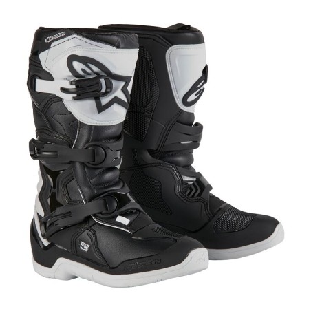 BOOT TECH3S YTH WHT/BLK 2