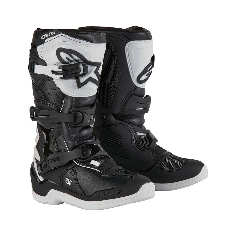 BOOT TECH3S YTH WHT/BLK 3