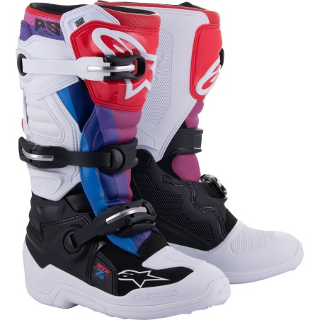 BOOT TECH7S W/B/RAINBOW 8