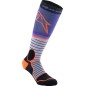 SOCK MX PRO PUR/BK/GY L