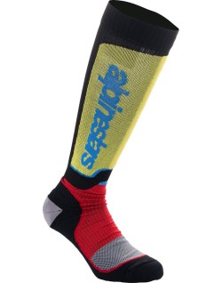 SOCK MX PLUS BLK/RED/BL S