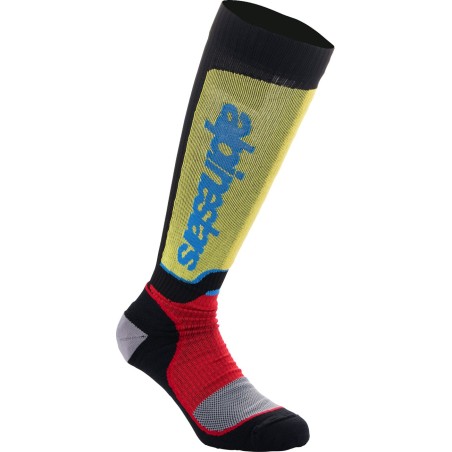 SOCK MX PLUS BLK/RED/BL M
