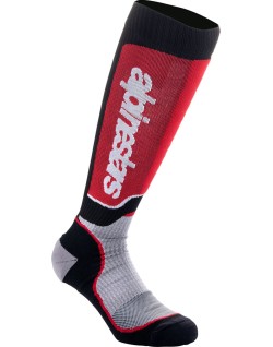 SOCK MX PLUS BLK/RED/GY S