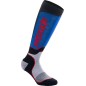SOCK MX PLUS BLK/WHT/BL S