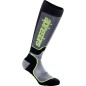 SOCK YTH MX+ BLK/GY/YLW