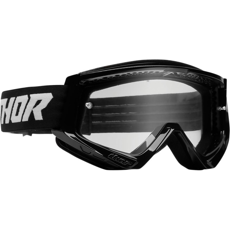 GOGGLE CMBT RACR YTH BK/WH
