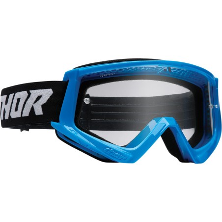 GOGGLE CMBT RACR YTH BL/BK