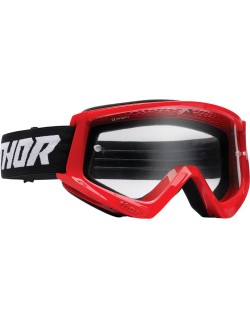 GOGGLE CMBT RACR YTH RD/BK