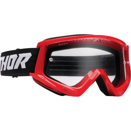 GOGGLE CMBT RACR YTH RD/BK