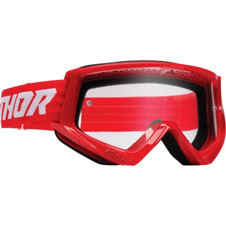 GOGGLE CMBT RACR YTH RD/WH