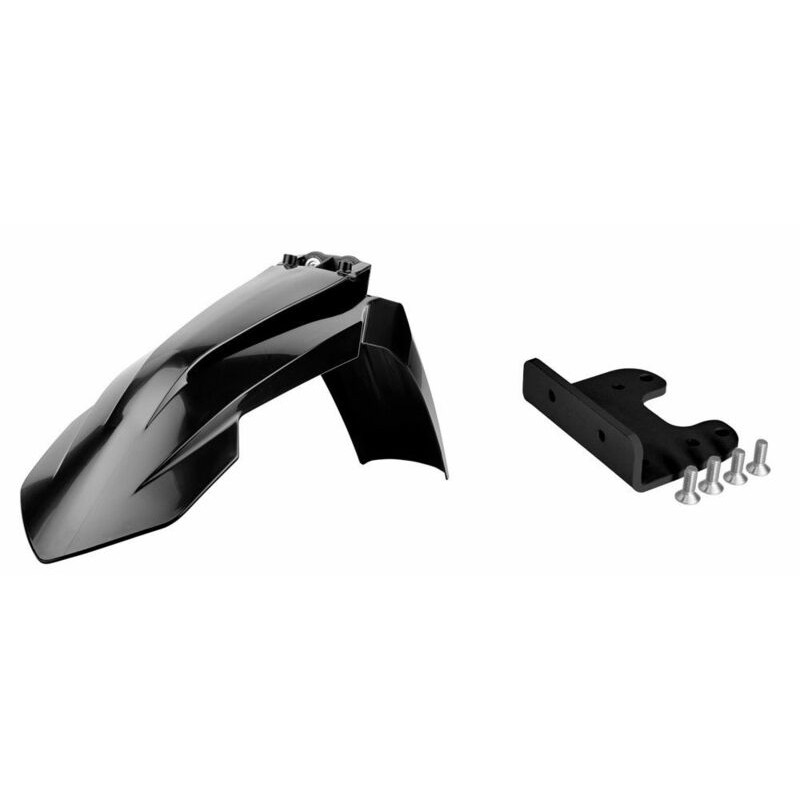 Garde-boue avant POLISPORT restylé noir avec adaptateur KTM Garde-boue avant POLISPORT restylé noir avec adaptateur KTM