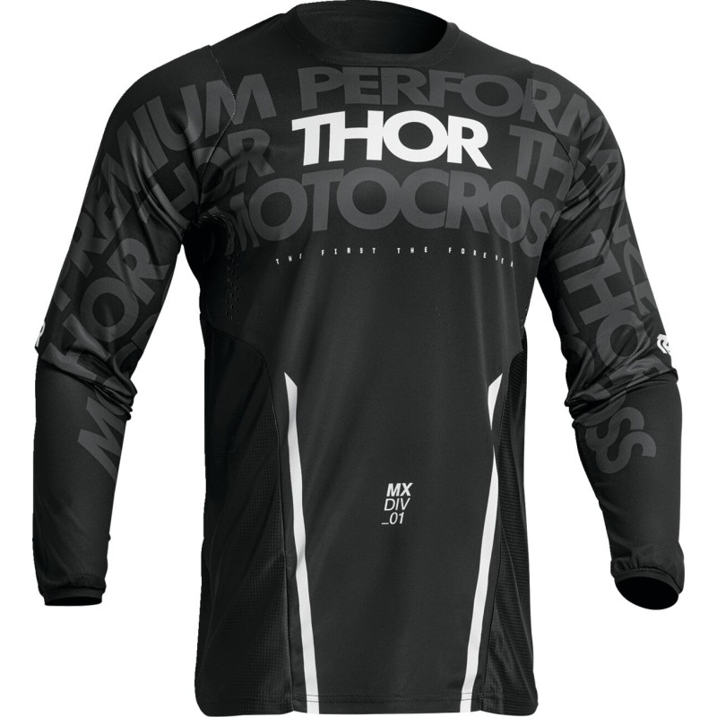 JERSY PULSE MONO BK/WH SM