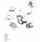 Platine écran ARAI SZ-F Blast casque jet Platine écran ARAI SZ-F Blast casque jet