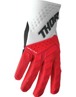 GLOVE SPECTRUM RED/WH SM