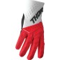 GLOVE SPECTRUM RED/WH SM