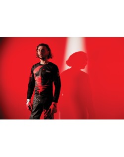 GLOVE SPECTRUM RED/WH LG