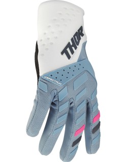 GLOVE WMN SPECTRUM BL/WH MD
